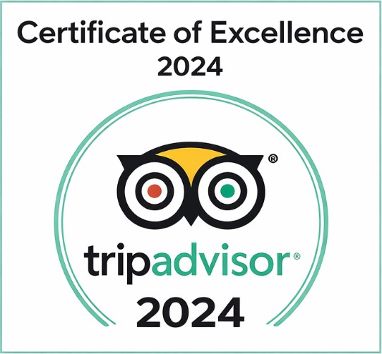 Certificate of Excellence Tripadvisor.