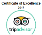 Certificate of Excellence Tripadvisor.